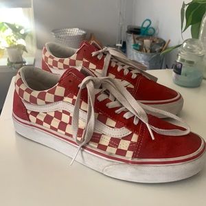 red checkered old school vans